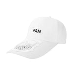 Unisex USB Charging Fan Cap, Unisex Baseball Cap, Adjustable Fan Hat For Outdoor