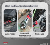 Double Head Torque Socket Wrench , 8 In 1 Socket Wrench, Multifunctional Spanner With 360 Degree Rotating Head, Multi Spanner Tool, Furniture Car Repair Spline Bolts Wrench, Multipurpose Tiger Socket Wrench, Universal Hand Tool Wrench.