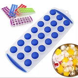 Silicone Pop Up Ice Cube Tray, Round Mini Ice Cube Trays