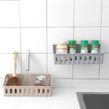Wall Mounted Shower Caddy Bathroom Shelf, Toilet Shampoo Soap Holder, Cosmetic Storage Rack, Wall Mounted Kitchen Storage Rack
