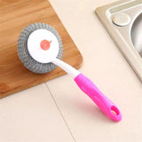 Splicing Wire Ball Scrubs Brush, Long Handle Removable Replacement Brush, Utility Stainless Steel Wire Ball Brush, Durable Cleaning Brush, Dish Bowl Washing Kitchen Gadget, Nano Steel Ball Cleaning Scrubber