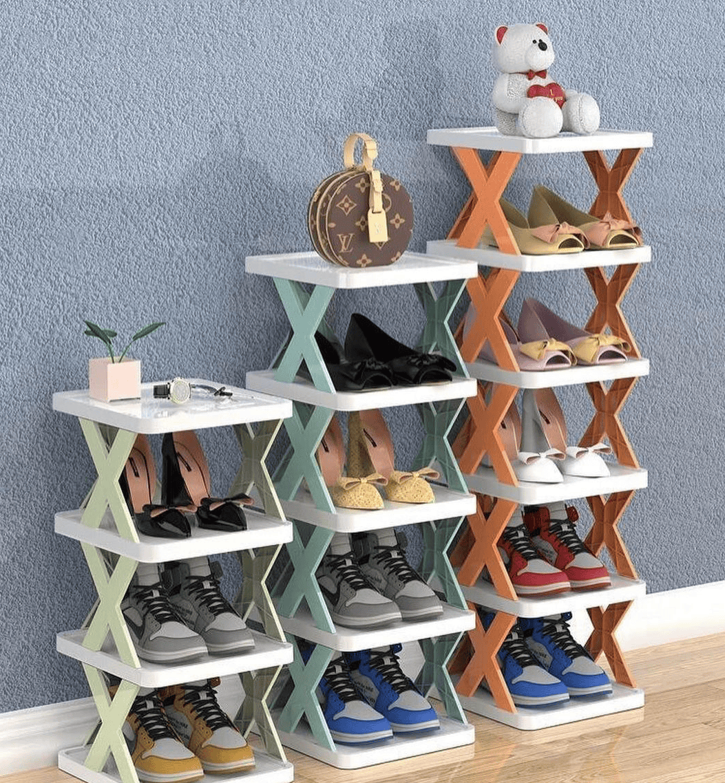 Simple X Shape Shoe Rack, Folding Shoe Cabinet, Entryway Gadget Luxury Shoe, Multi Layer Shoe Storage Rack, Household Storage Cabinet Economical Shoe Rack, X Shoe Rack
