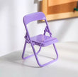 Set Of 3 Cute Chair Shaped Foldable Lazy Phone And Ipad Holder, Portable Design Mobile Phone Holder, Foldable Support Desk Mobile Phone Stand