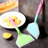 Silicone Spatula Scrapper, Cooking Utensils Beef Meat Egg Kitchen Scraper, Shovel Non Stick Spatula, Wide Pizza Cooking Tools, Non Stick Food Turner Lifters, Food Grade Silicone Cooking Spatula