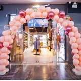 Balloon Arch Kit Stand For Wedding, Birthday Party Decoration Balloon Column Kit Stand, Plastic Balloon Arch Stand With Base And Pole For Latex Balloons Holder, Large Set Arch Column Stand