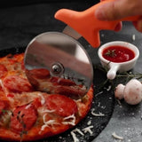 Stainless Steel Pizza Knife, Single Wheel Pizza Cut Tool, Kitchen Cake Tool, Super Sharp Pizza Slicer