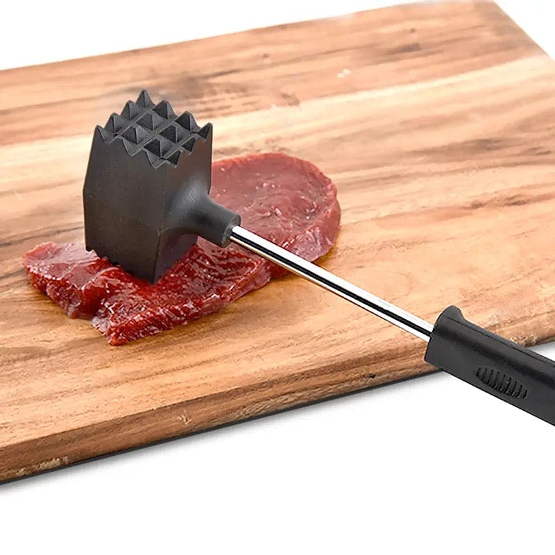 Double Sided Meat Hammer, Stainless Steel Beef Steak Pork Meat Hammer Beater,  Kitchen Meat Poultry Tool, Portable Knock Sided Meat Hammer