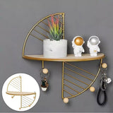 Nordic Iron Art Creative Wall Hanging Rack, Display Shelf Storage Rack, European Style Keychain Hook Wall Hanger