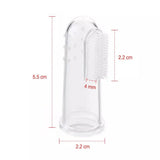 Baby Finger Toothbrush, Silicone Infant Tooth Brush, Baby Silicone Training Brush, Transparent Fingertip Tooth Cleaning Brush, Bad Breath Tartar Teeth Tool, Kids Baby Infant Soft Silicone Teeth Rubber Massager