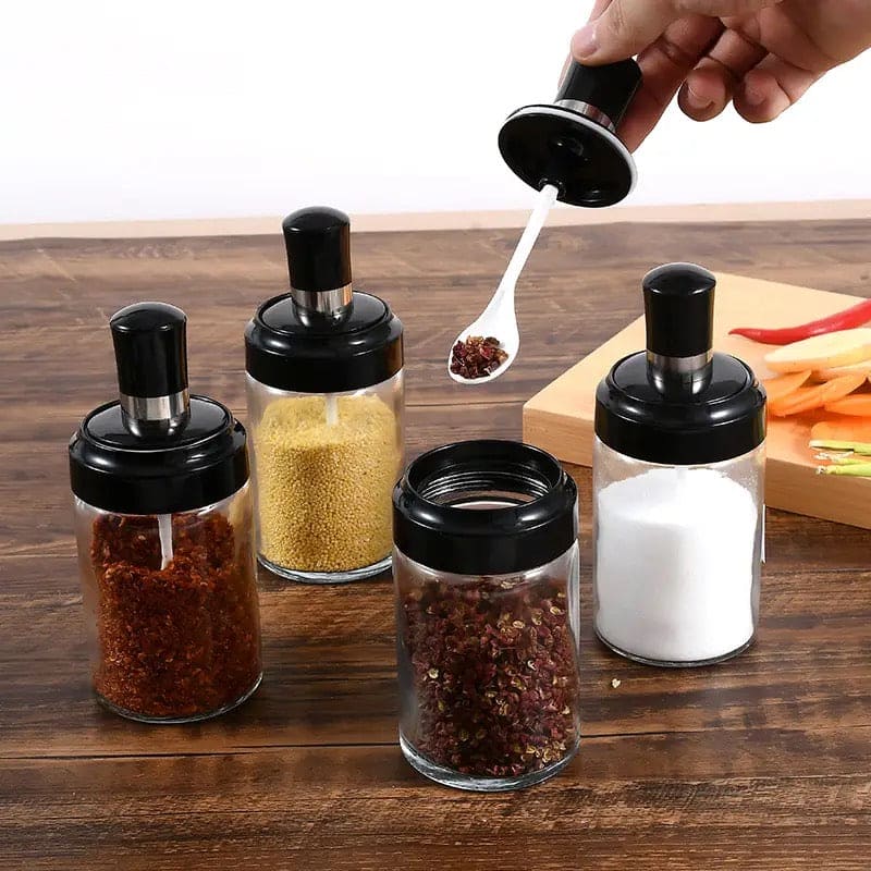 Set Of 6 Rotating Spice Rack,360 Spice Rotating Bottles, Multipurpose Revolving Spice Rack Condiment Set