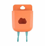 Cloud Wall Mounted Phone And Remote Holder, Durable Storage Basket, Home Office Wall Stand Storage Box, Wall Mounted Mobile Phone Plug, Multifunction Holder Stand