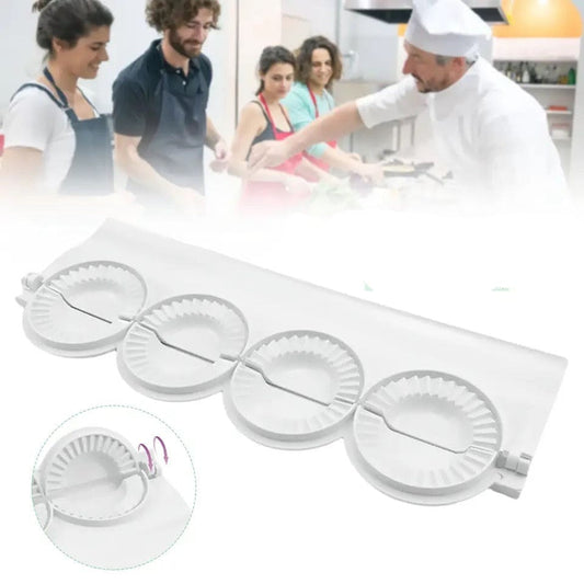 4 Pcs Momos Maker, Dumpling Making Molds, Dumplings Press Maker Kitchen Tool, Small Dumpling Skin Stencil, Samosa Ravioli Dumpling Pie Empanada Maker