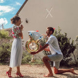 Ring Foil Balloons, Diamond Foil Balloons, Foil Balloons for Valentine Wedding Party Arrangement Anniversary Decoration