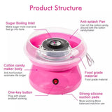 Portable Cotton Candy Machine, Cotton Candy Maker, Mini Electric Sweet Machine