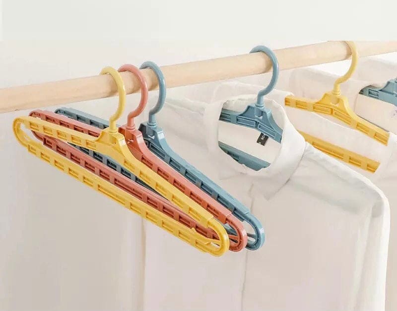 Set Of 3 Stretchable Clothes Hanging Hanger, Multifunction Plastic Clothes Hanger, Adjustable Clothes Hanger Closet Organizer