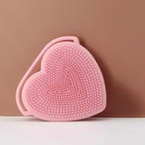 Set of 3 Silicon Heart Sponge, Baby Shampoo Shower Brush, Children Silicone Rubbing Mud, Massage Body Bath Brush, Kids Skin Care Nursing Bath Rubbing Supplies