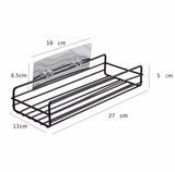 Iron Bathroom Shelf, Shampoo Storage Holder, Bathroom Shelf Shampoo Storage Rack,  Bath Hanging Basket, Iron Cosmetic Holder, Bathroom Kitchen Punch Corner Frame Shower Shelf, Kitchen Bathroom Accessories, Iron Shower Rack