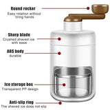 Summer Ice Crusher, Home Manual Ice Crushers Tool, Handheld Snow Manual Crushing Ice Machine, Multifunctional Hand Block Shaved Ice Device, Portable Small Manual Smoothie Ice Maker Kitchen Tools, Portable Snow Cone Machine