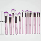 Set Of 15 Mini Travel Portable Soft Makeup Brushes Set, Makeup Brushes Set, Professional Makeup Brushes, Travel Cosmetic Brushes Set with Bag, Blending Complete Brushes & Kits