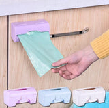 Wall Mounted Self Adhesive Garbage Box Storage Holder, Plastic Box Holder, Wall Hanging Garbage Storage Box