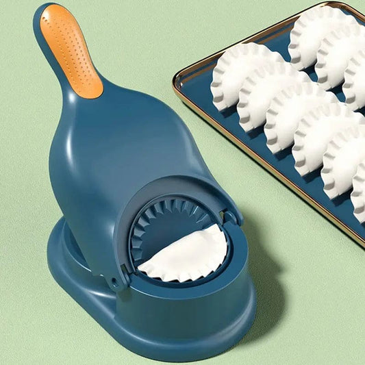 2 In 1 Dumpling Maker, Portable Manual Dumpling Presser, Dumpling Maker Mold, Dough Skin Molder Machine, Rolling Dough Dumpling Machine, Manual Tortilla Maker, Dough Pressing Tool, Kitchen Dumpling Making Tool