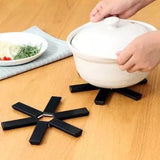 Folding Heat Insulation Pod Mat,  Heat Resistant Trivet for Marble and Granite Counter, Coaster Washable Pad