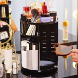 Nordic Rotating Cosmetic Organizer, Large Capacity Cosmetic Storage Rack, Multifunction Detachable Makeup Organizer, Adjustable Makeup Carousel Spinning Holder Rack,  Large Capacity Cosmetics Storage Box, Cosmetic Vanity Shelf