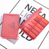 6 Pcs Pumpkins Color Matte Lipstick With Mirror, Heng Feng Color Lipstick, Mini Dry Lipstick Box, Long-lasting Lipstick Set
