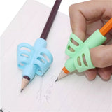 3Pcs Creative Two Finger Pencil Grips, Fingers Silicone Pen Holder For Students, Child Cute Writing Correction Stationery, Student Stationery Teaching Equipment