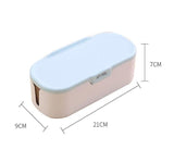 Nordic Style Seasoning Organizer, 3 Compartment Spice Box, Plastic Spice Container With Spoon