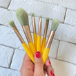 Set Of 6 Sweet Queen Makeup Brushes, Soft Makeup Brush, Cosmetic Brush With PVC Bag, Portable Travel Women Makeup Brushes Set, Soft Hair Blending Eye Makeup Brushes Set with Case
