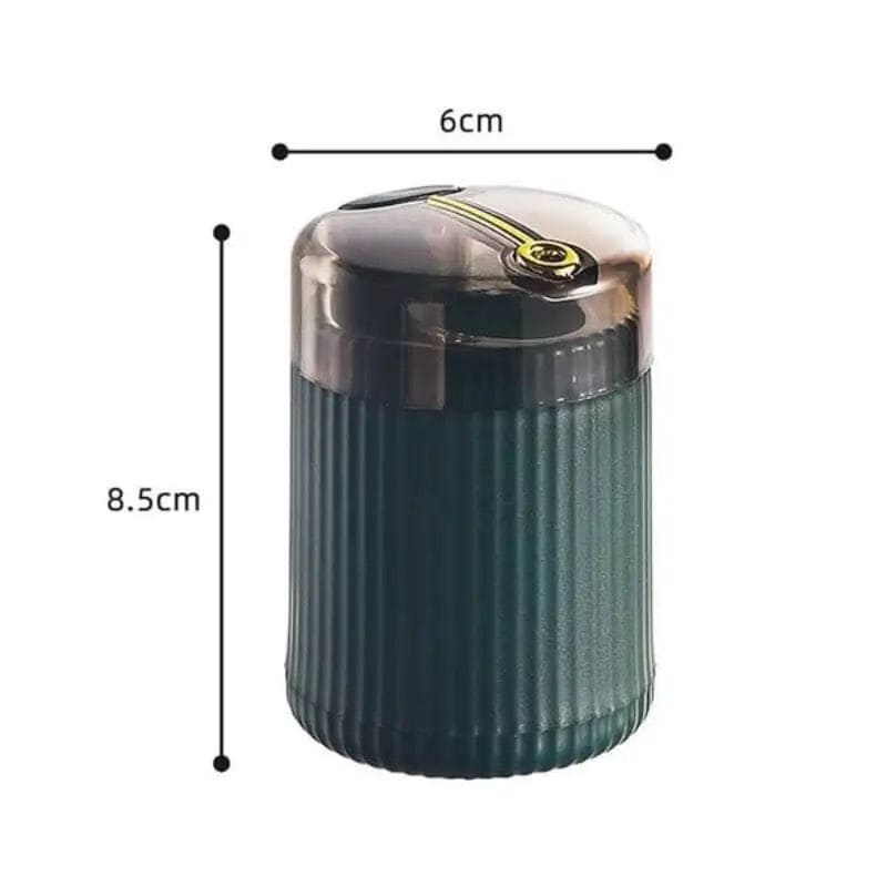 Portable Pop Up Toothpick Box, Press Type Cylinder Toothpick Holder, Automatic Eject Toothpick Jar, Self Ejecting Toothpick Dispenser,  Household Toothpick Holder Organizer, Transparent Pop Up Table Toothpick Container, Creative Automatic Toothpick Box