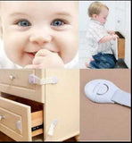 Set Of 3 Child Lock Protection | Locking Doors For Children's Safety | Kids Safety Plastic Protection Lock