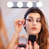 4 Bulb Vanity Light, Vanity LED Mirror Lights With Suction Cups, Glow Light, Led Lights For Mirror