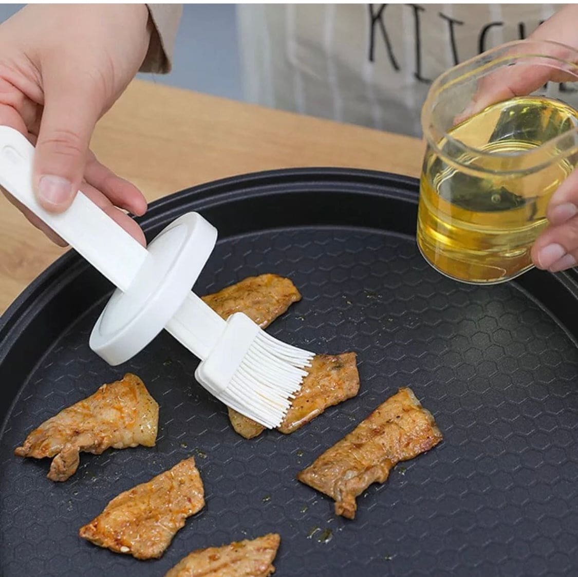 Silicone Oil Brush With Bottle, High Temperature Resistant Silicone Bottle Brush, Portable Barbecue Oil Brushkk
