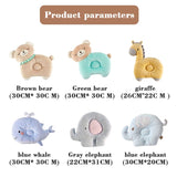Lovely Cartoon Baby Shaping Pillow, Soft Breathable Infant Toddler Headrest Baby Pillows, Cartoon Anti-fall Toddler Cushion Travel Pillow, Baby Memory Foam  Pillow With Hole, New Born Baby Comfy Sleep Pillow