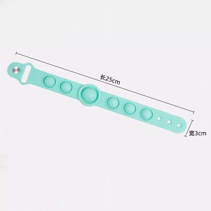 Push Pops Bubble Bracelet, Silicone Simple Dimple Toy Jewellery, Anti Stress Pop Up Wrist Band, Silicone Antistatic Bracelet Wristband Toys for Kids, Push Poke Bubble Anti stress