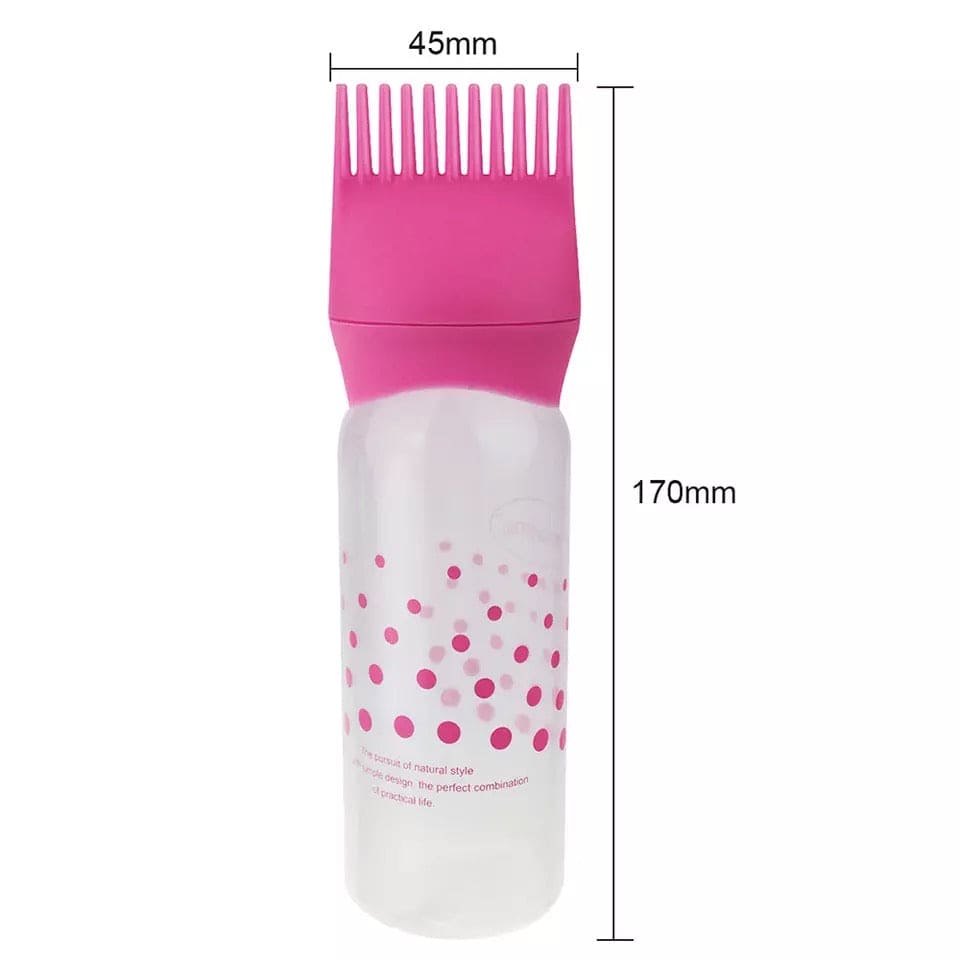 120ml Empty Hair Dye Bottle, Reusable With Applicator Brush Bottles, Convenient Perm Dyed Hair Shampoo Bottle, Oil Comb Dispensing Applicator Bottles, Hair Styling Tool