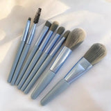 Set Of 8 Mini Makeup Brush Set, Soft Synthetic Hair Brushes, Eyeshadow Foundation Sculpting Brushes, Portable Soft Concealer Brush, Beauty Foundation Eye Shadow Tool Eyelash Brush With Bag