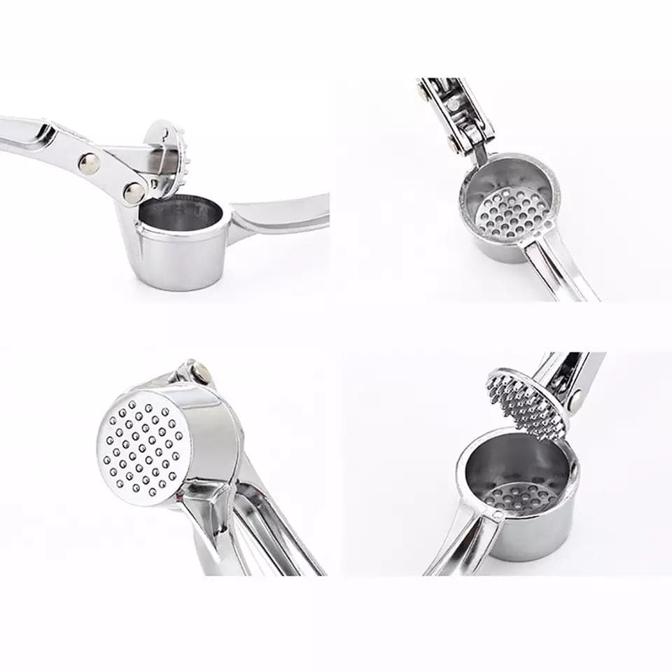 Stainless Steel Garlic Press Crusher, Ginger  Mincer, Ginger Squeezer Masher Handheld Ginger Micer