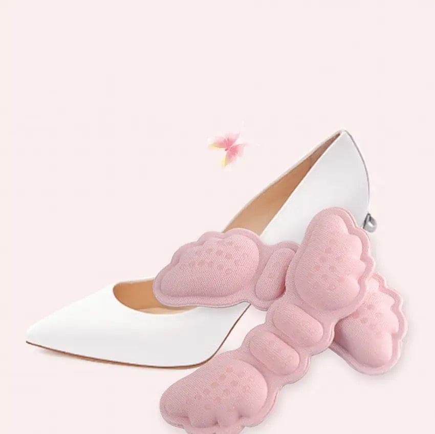 Pair Of Butterfly Shoe Insole, Heel Liner Grips Protector, Anti Keep Abreast Heel Pads, Foot Care Insert Cushion, Anti Slip Shoe Massage Insoles Stickers, Heel Cushion Snugs, Shoe Sole Supporter