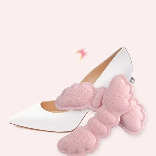 Pair Of Butterfly Shoe Insole, Heel Liner Grips Protector, Anti Keep Abreast Heel Pads, Foot Care Insert Cushion, Anti Slip Shoe Massage Insoles Stickers, Heel Cushion Snugs, Shoe Sole Supporter