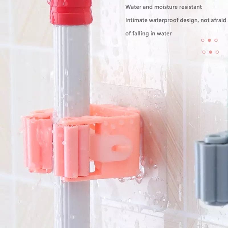 Wall Mounted Mop Holder, Mop Hook Storage Clip, Broom Wall Hanger