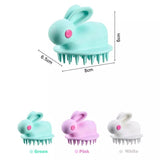 Silicone Rabbit Baby Bath Brush, Hair Washing Comb Shower Brush, Bath Spa Slimming Massage Brush, Soft Glue Shampoo Brush, Head Body Scalp Massage Brush, Children Bath Brush