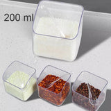 4 Grid Spice Rack, Kitchen Wall Mounted Seasoning Box, 4 Grids Spoon Kitchen With Lid Container, Wall-mounted Seasoning Box, Herb Spices Storage Condiment Jar, Kitchen Gadget Device Sets Spice Box Organizer Tool, Retractable Wall Mounted Spice Rack