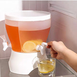 3.75L Food Grade 3 Compartment Plastic Refrigerator Beverages Dispenser, Plastic Drink Dispenser For Refrigerator, Lemonade Drinkware Cold Water Bottle