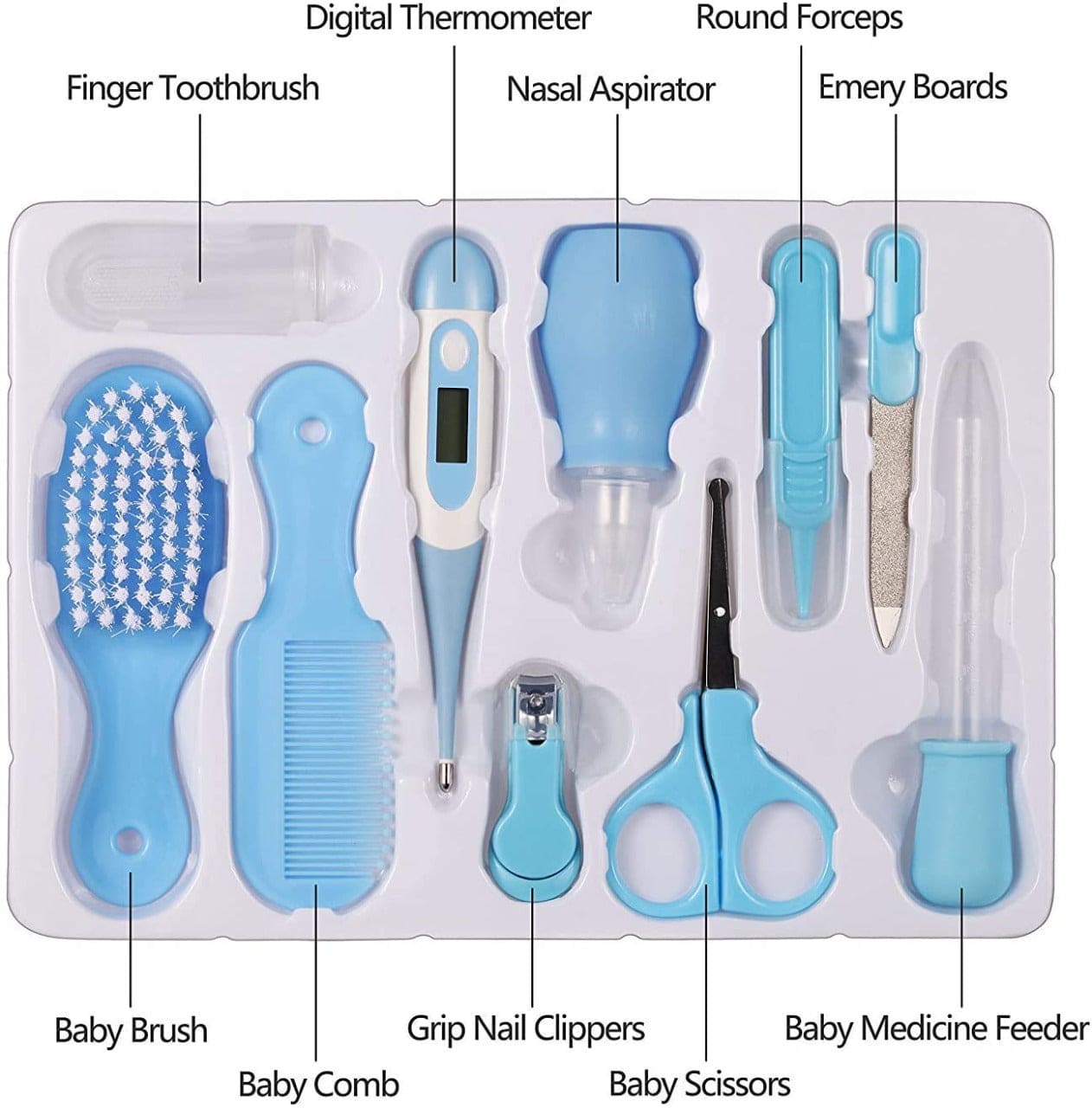 Set Of 13 Newborn Baby Health Care Kit, Baby Grooming Kit, Portable Baby Safety Care Set, Newborn Essentials Nursery Care Set