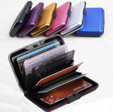 Plastic Business Card Holder, Waterproof Stainless Steel Card Case, Solid Credit Card Holder, Money Bag Storage Travel Wallet