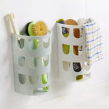 Wall-Mounted Garbage Bags Storage Basket, Multipurpose Plastic Bags Holder, Plastic Carrier Basket, Hollow Trash Bag Storage Holder