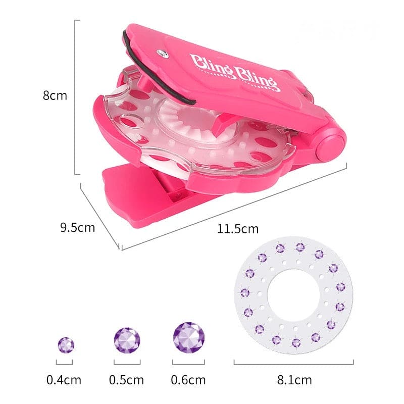 Automatic Hair Braider, Braiding Hairstyle Tools Twist Machine, Girls Hair Gems Kit, Gems Blingers Deluxe Set Toy, Pretend Play Jewel Refill Set, Hair Shining Glitter Drill Toy, Glitter Drill Toy, Decoration Deluxe Set
